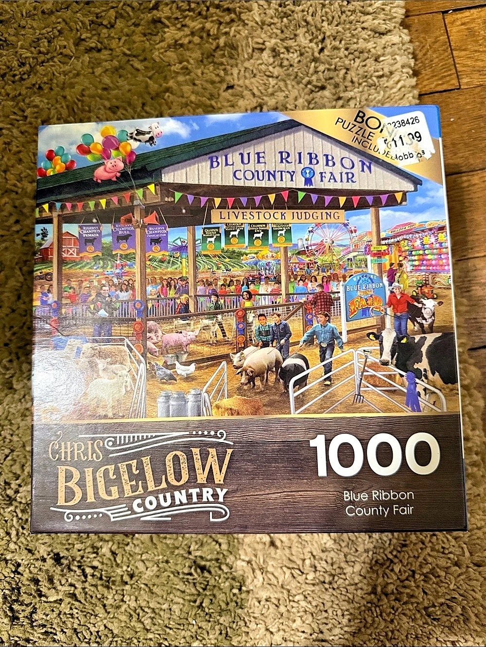 RoseArt Chris Bigelow Country Blue Ribbon County Fair 1000-Piece Puzzle